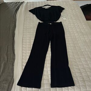 Good American Black Flare Pants